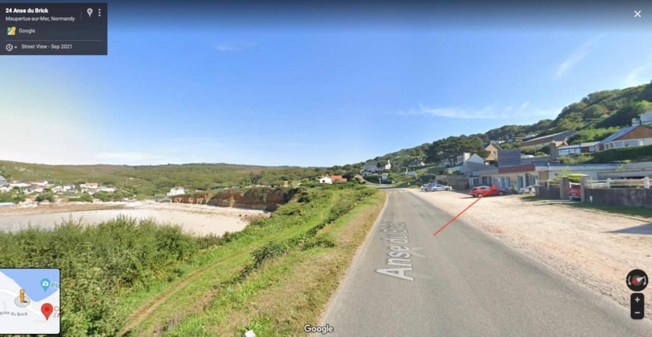 Au Petit Brick - Cosy Beachfront House Maupertus-sur-Mer ภายนอก รูปภาพ