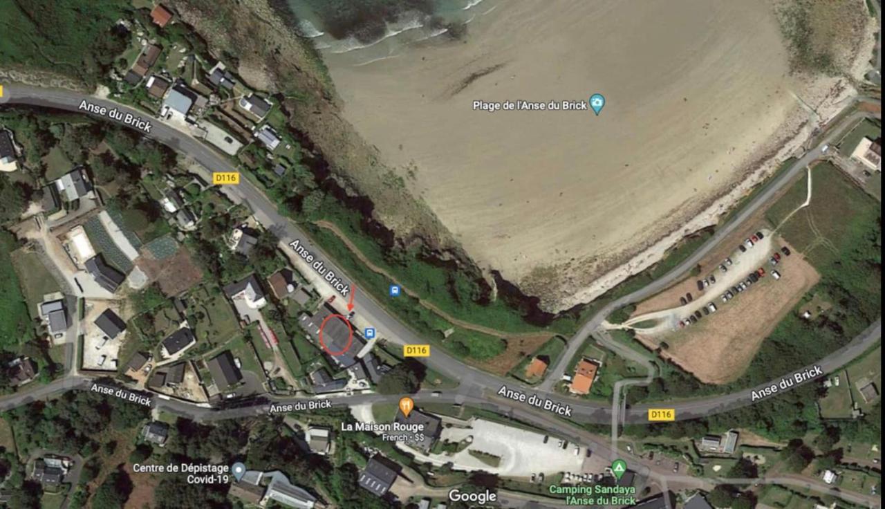 Au Petit Brick - Cosy Beachfront House Maupertus-sur-Mer ภายนอก รูปภาพ